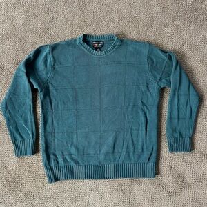 Alexander Julian Teal Crewneck Sweater